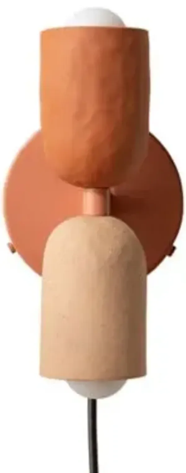 Ceramic Up Down Wall Sconce