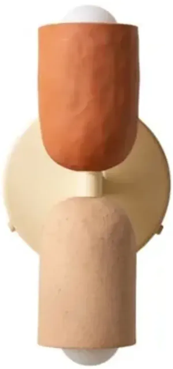 Ceramic Up Down Wall Sconce