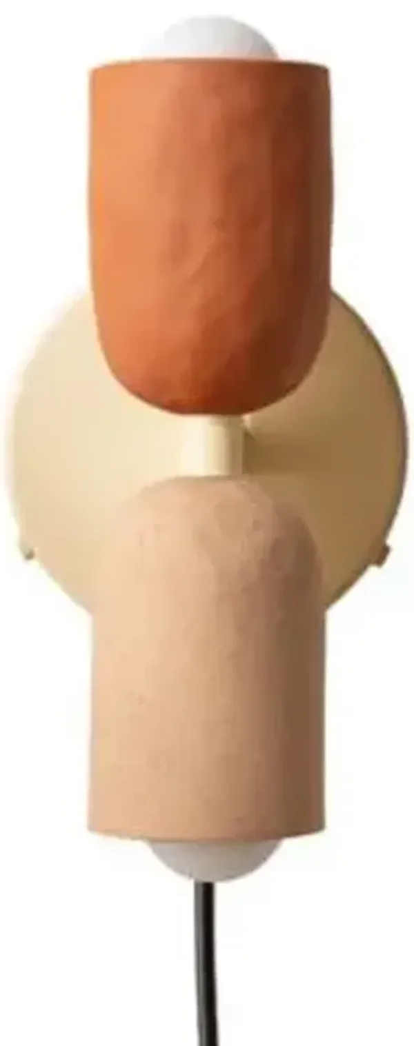 Ceramic Up Down Wall Sconce