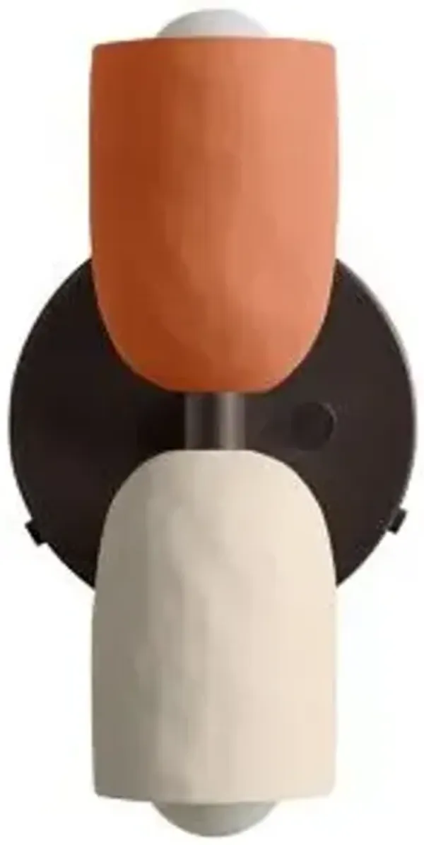 Ceramic Up Down Wall Sconce