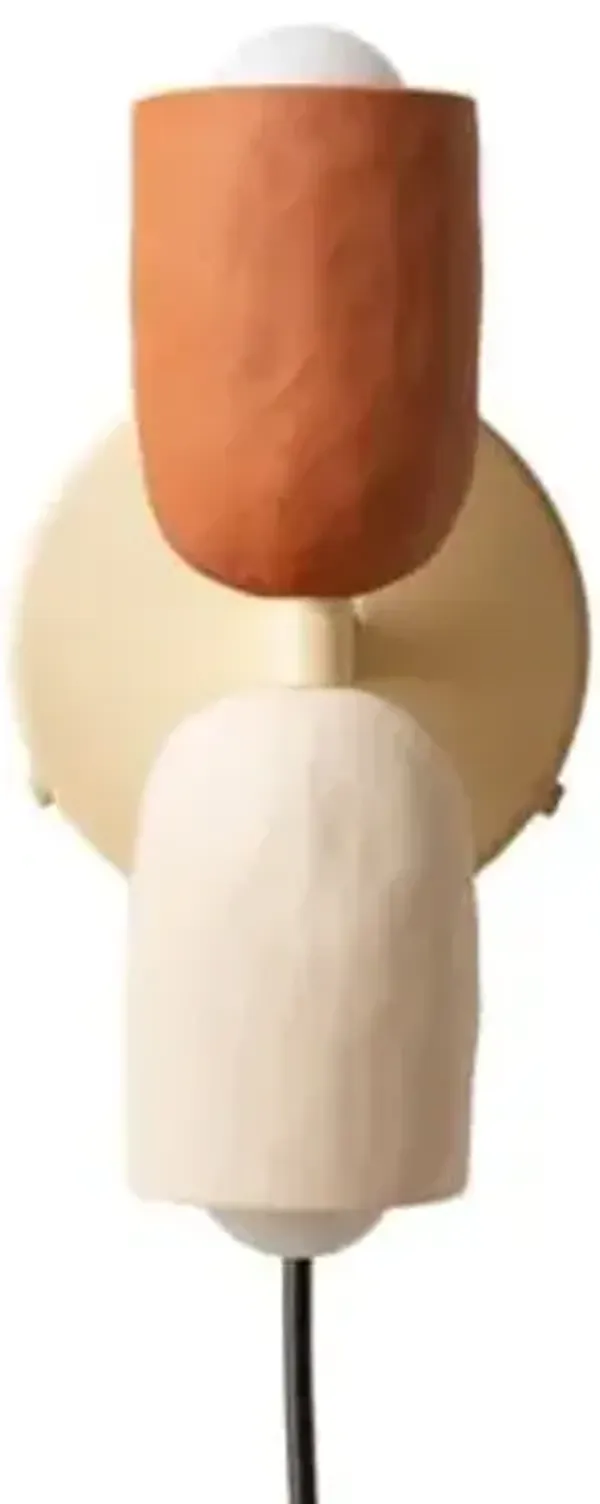 Ceramic Up Down Wall Sconce