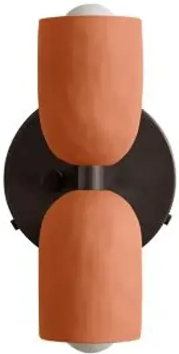 Ceramic Up Down Wall Sconce