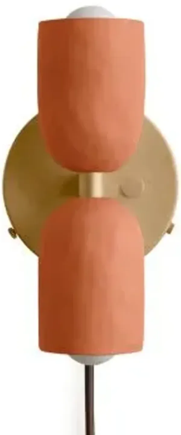 Ceramic Up Down Wall Sconce