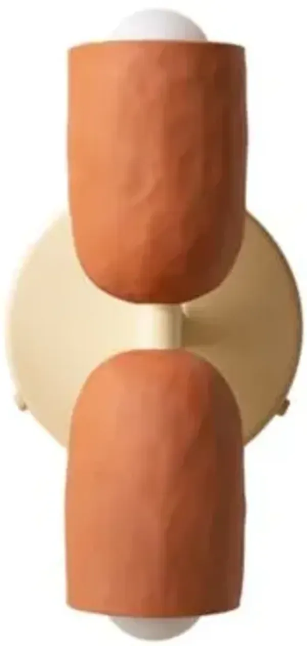 Ceramic Up Down Wall Sconce