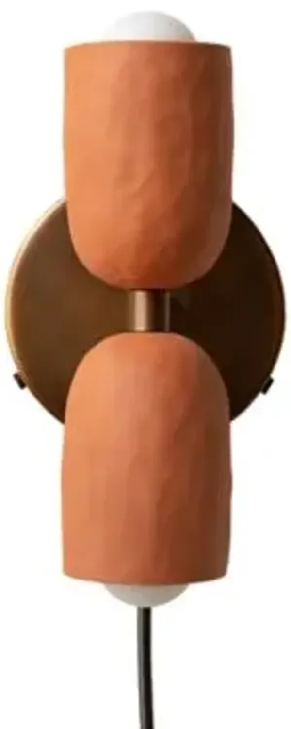 Ceramic Up Down Wall Sconce