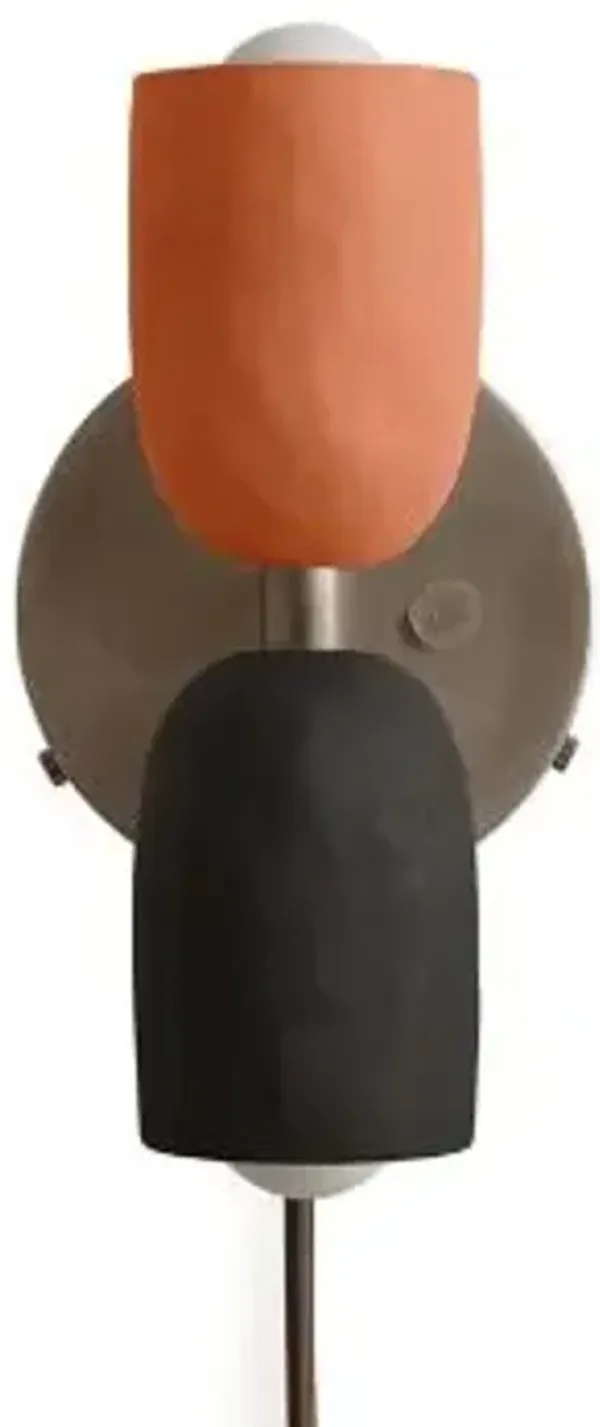 Ceramic Up Down Wall Sconce