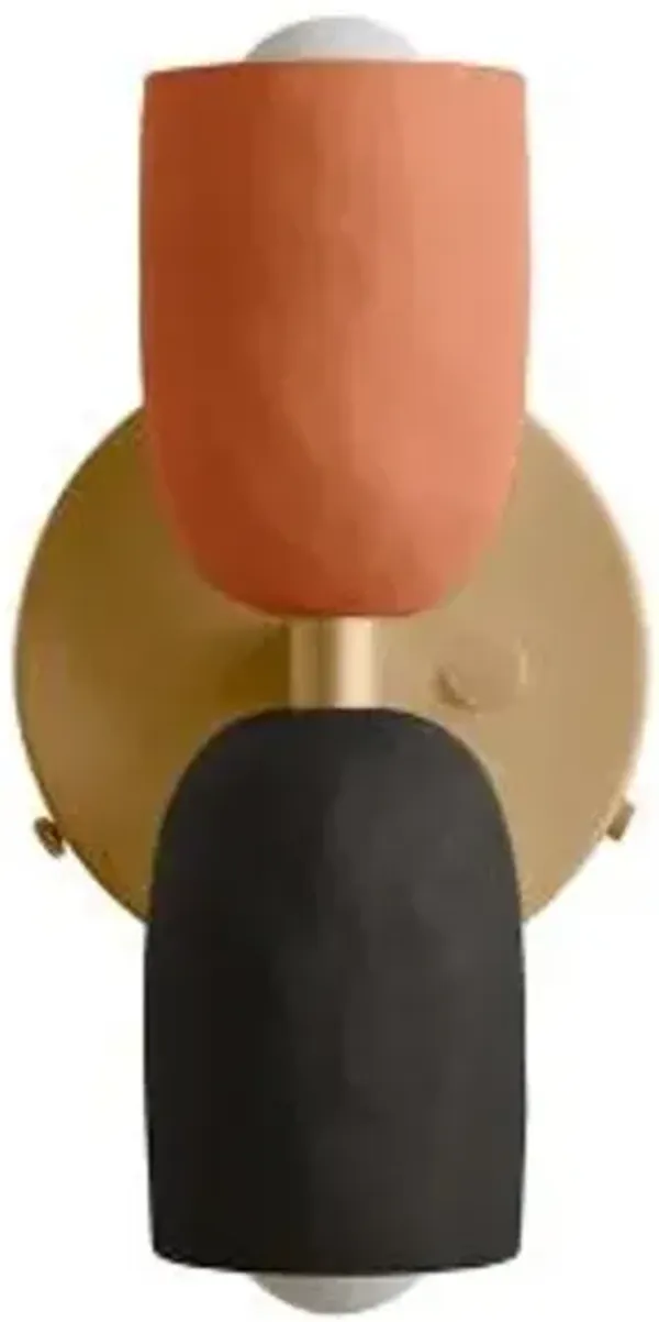 Ceramic Up Down Wall Sconce