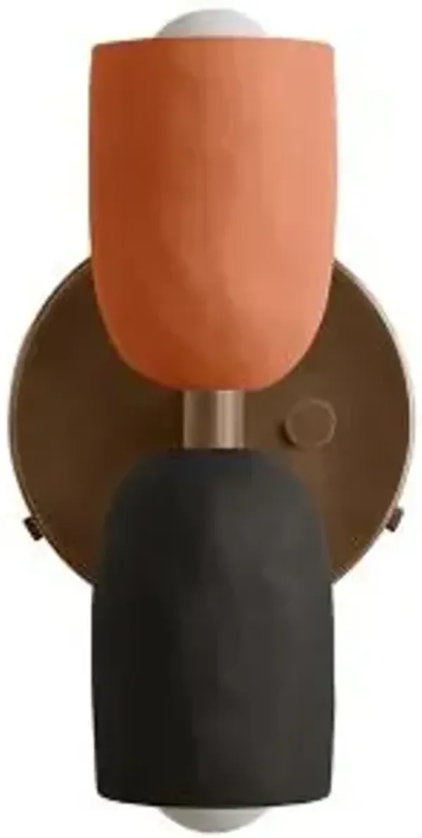 Ceramic Up Down Wall Sconce