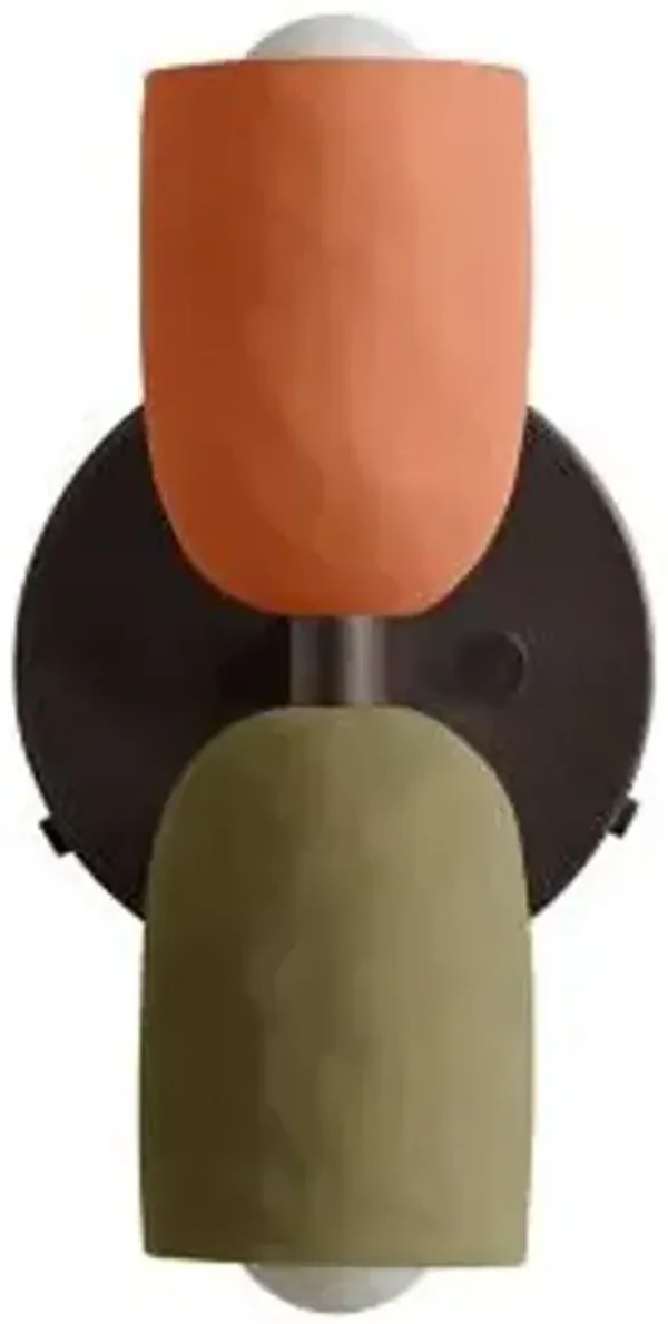 Ceramic Up Down Wall Sconce