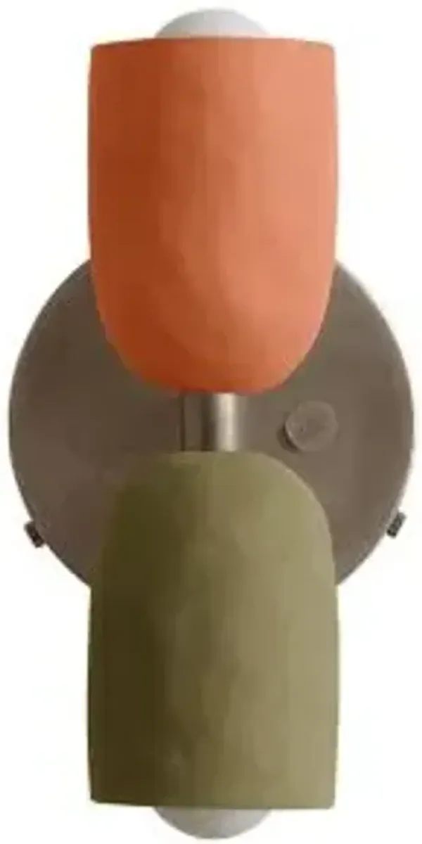 Ceramic Up Down Wall Sconce