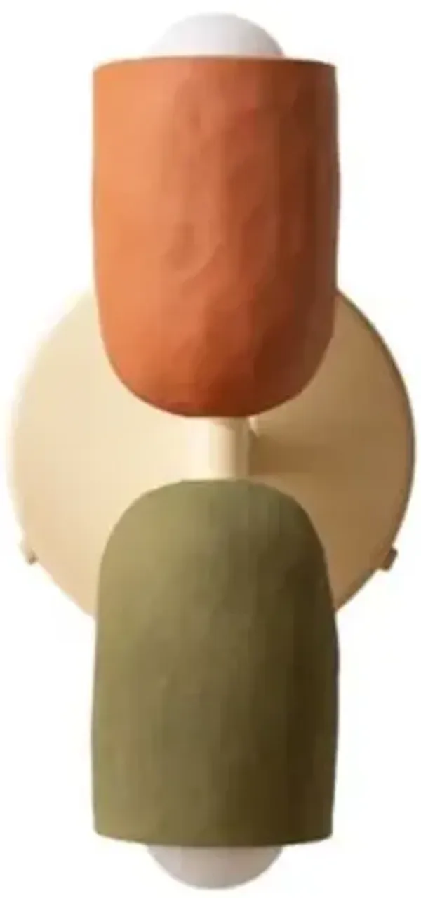 Ceramic Up Down Wall Sconce