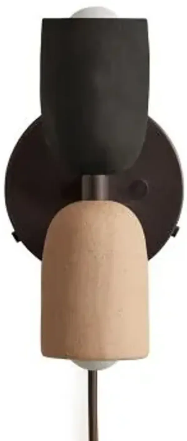 Ceramic Up Down Wall Sconce