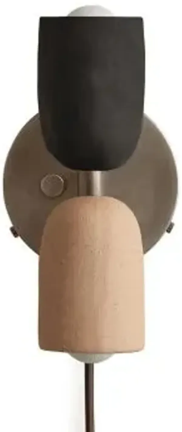 Ceramic Up Down Wall Sconce