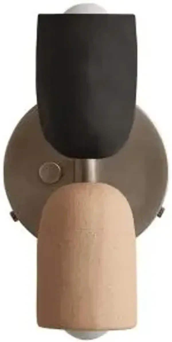 Ceramic Up Down Wall Sconce