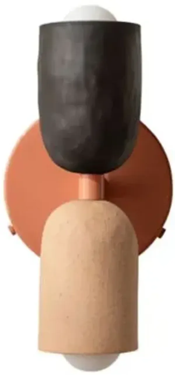 Ceramic Up Down Wall Sconce