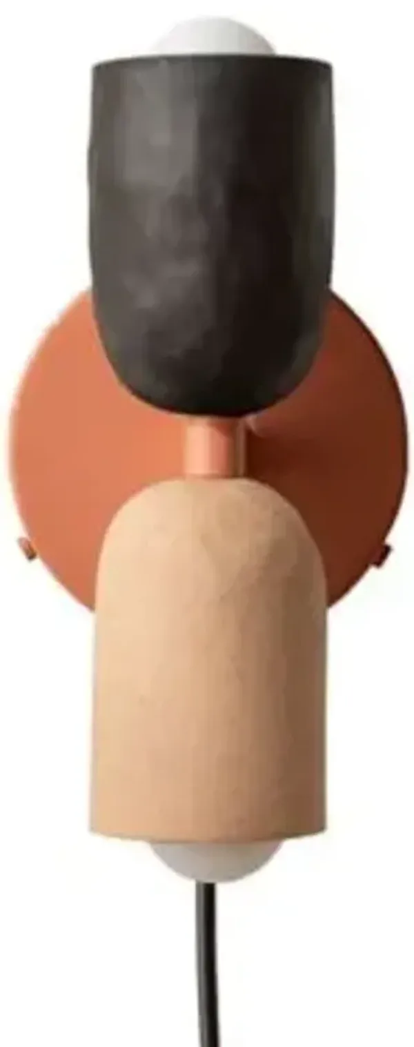 Ceramic Up Down Wall Sconce