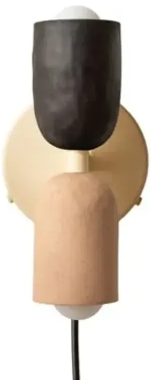 Ceramic Up Down Wall Sconce