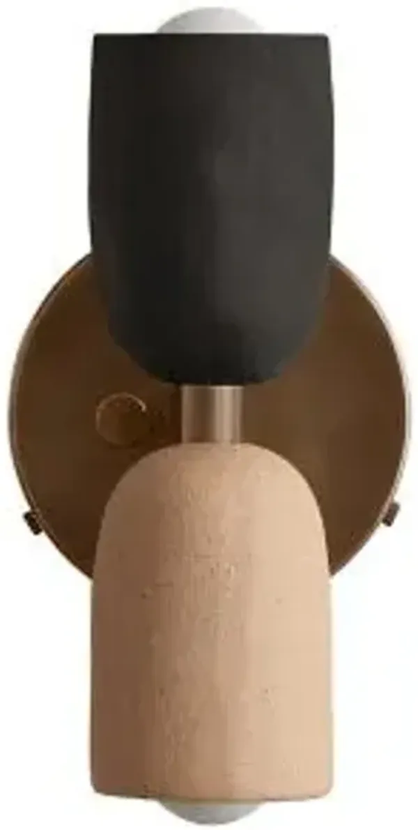 Ceramic Up Down Wall Sconce