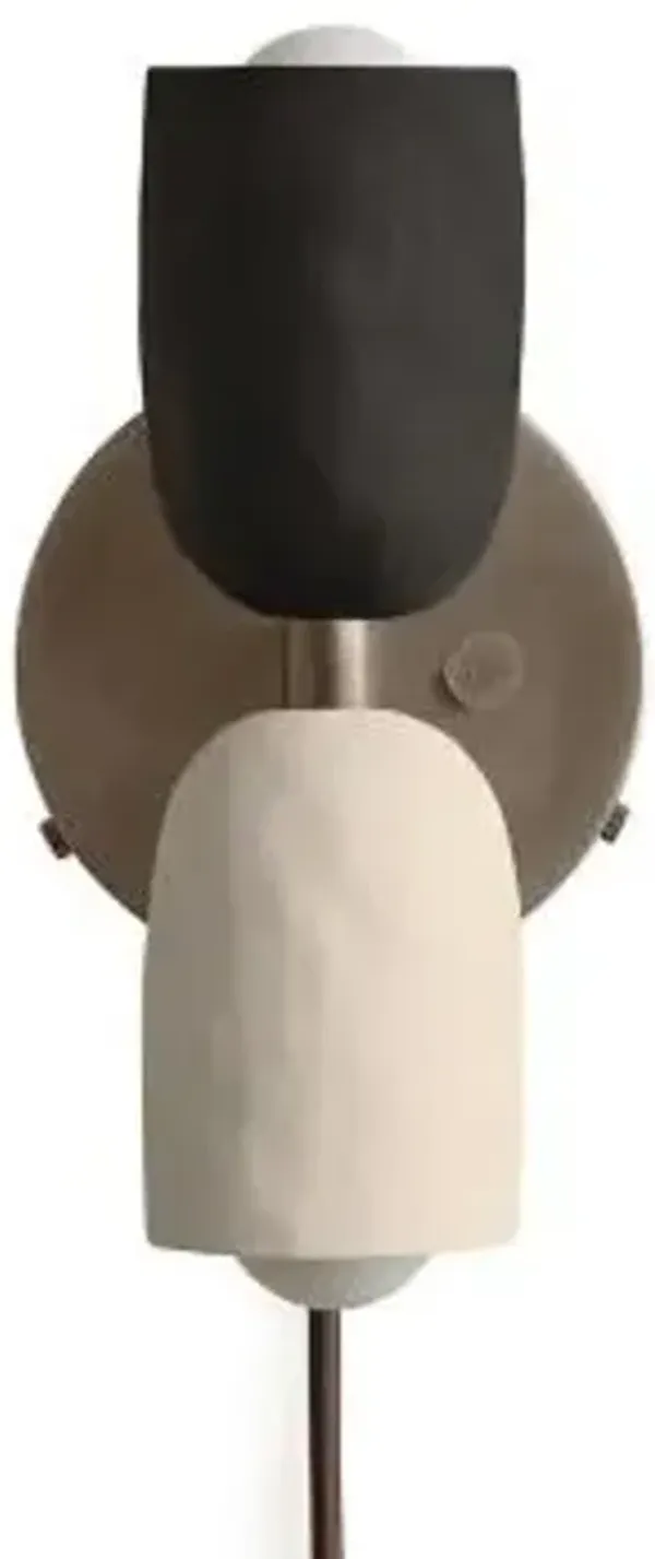 Ceramic Up Down Wall Sconce