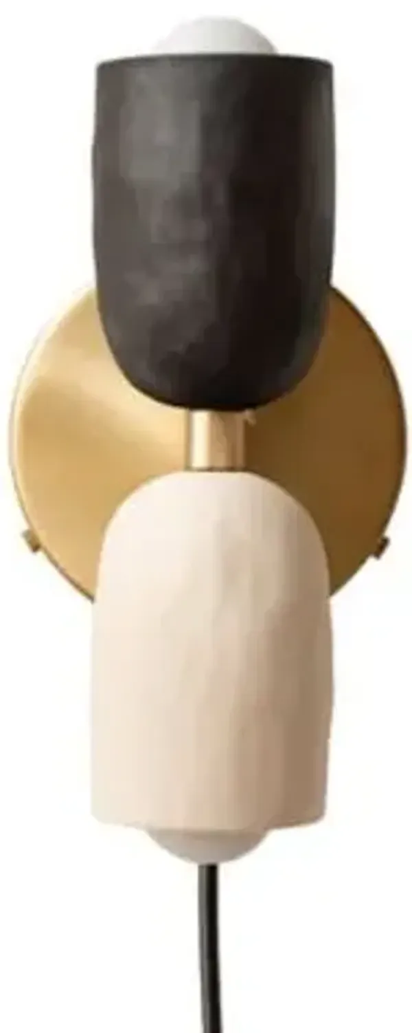 Ceramic Up Down Wall Sconce