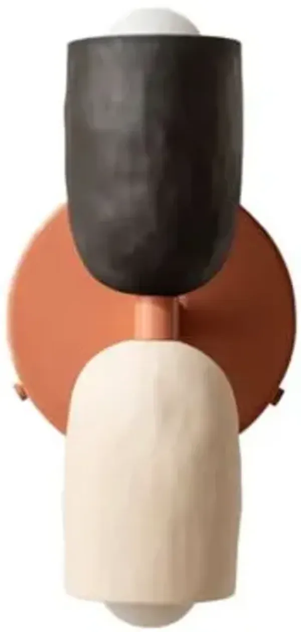 Ceramic Up Down Wall Sconce