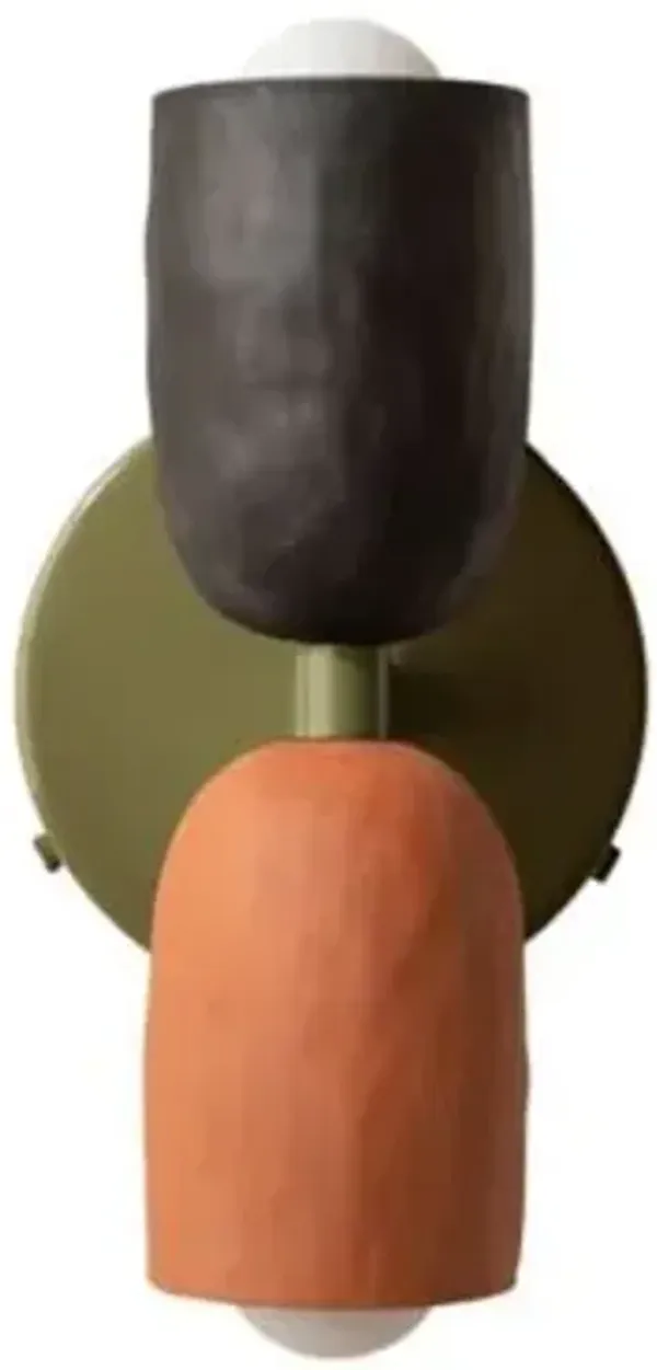 Ceramic Up Down Wall Sconce