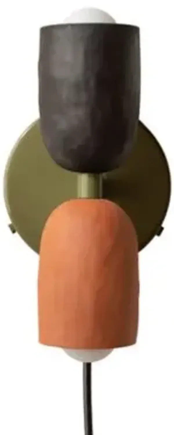 Ceramic Up Down Wall Sconce