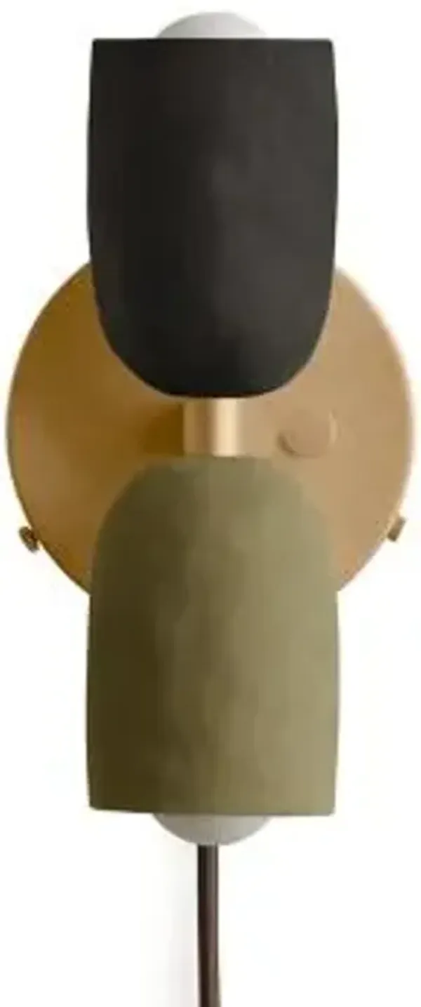 Ceramic Up Down Wall Sconce