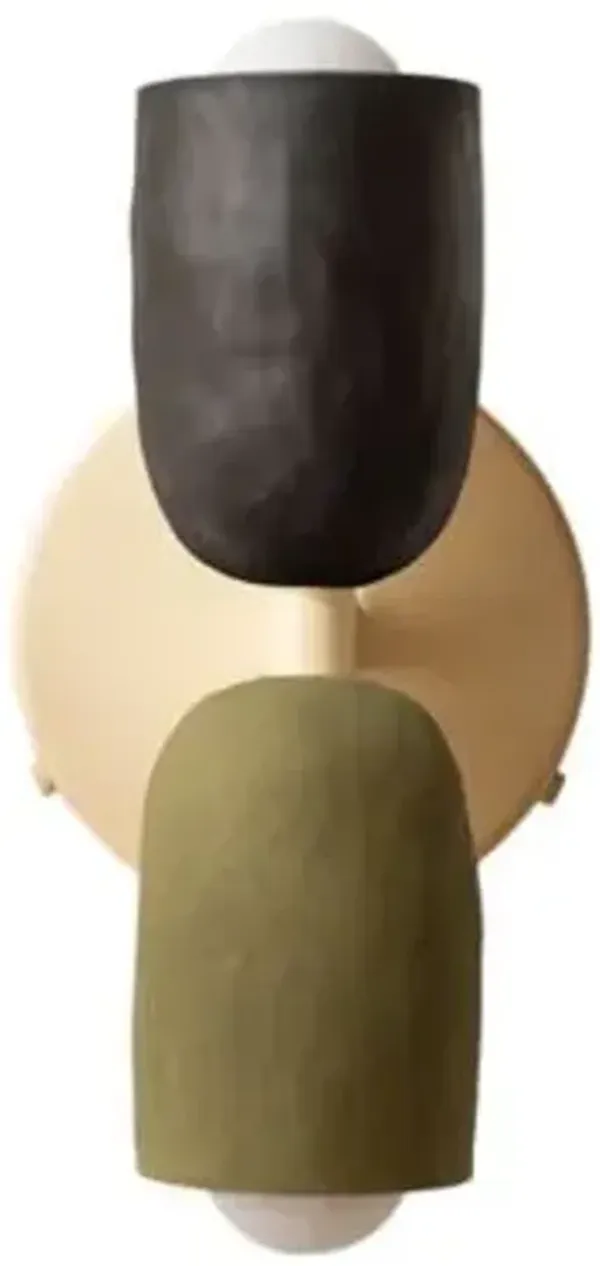 Ceramic Up Down Wall Sconce