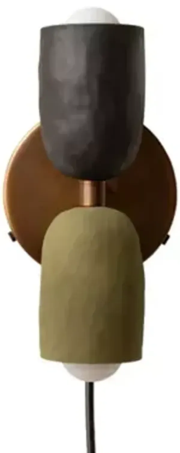 Ceramic Up Down Wall Sconce