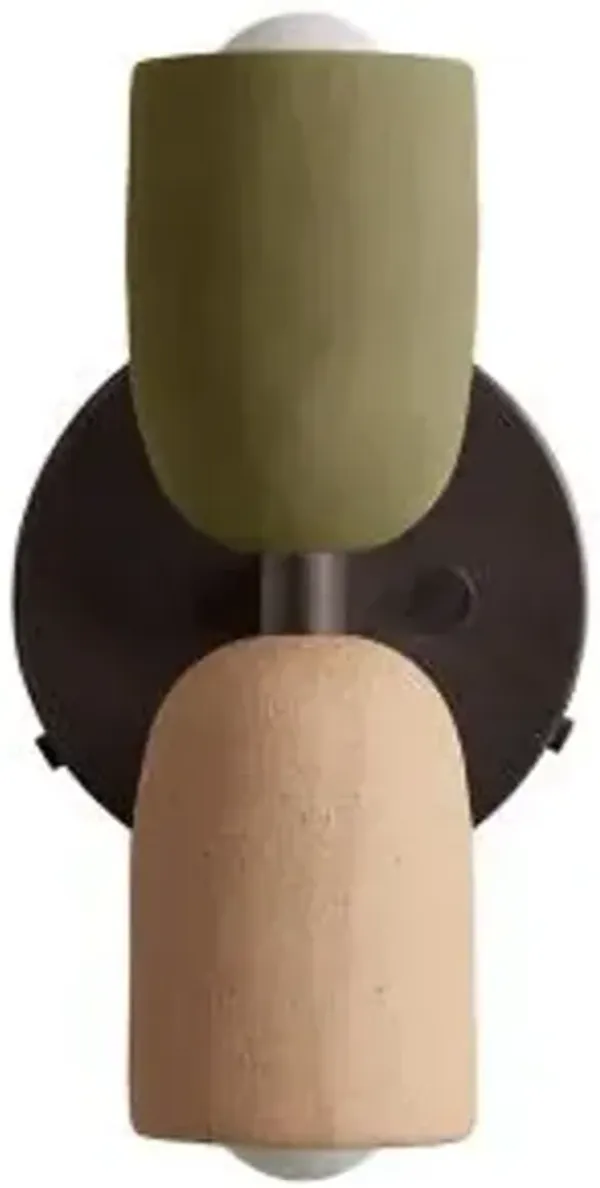 Ceramic Up Down Wall Sconce