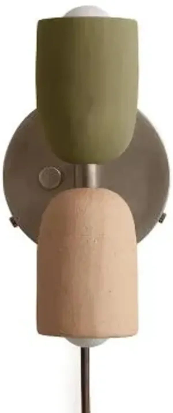 Ceramic Up Down Wall Sconce