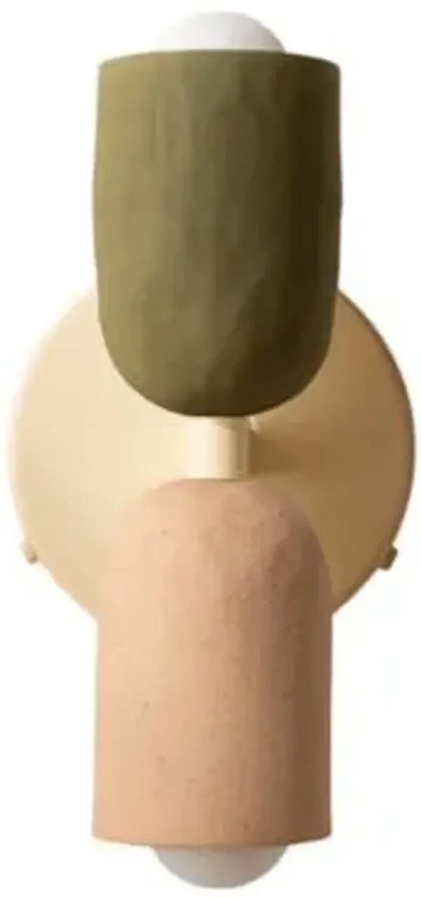 Ceramic Up Down Wall Sconce