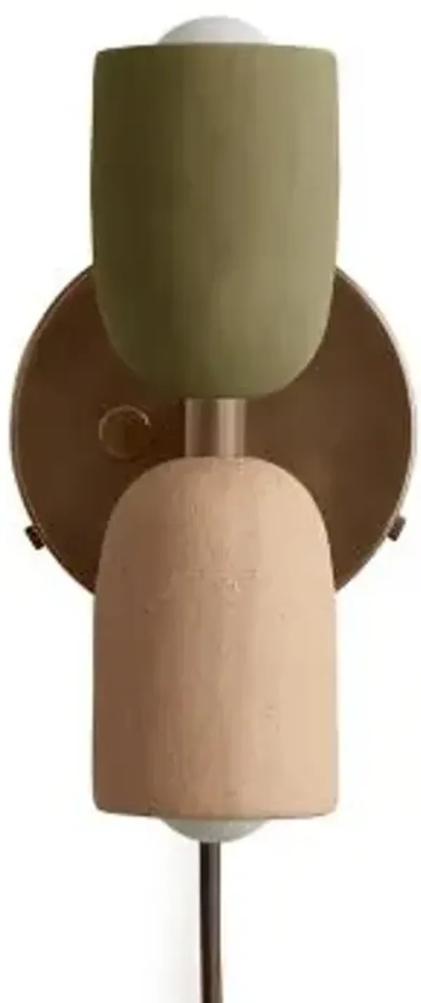 Ceramic Up Down Wall Sconce