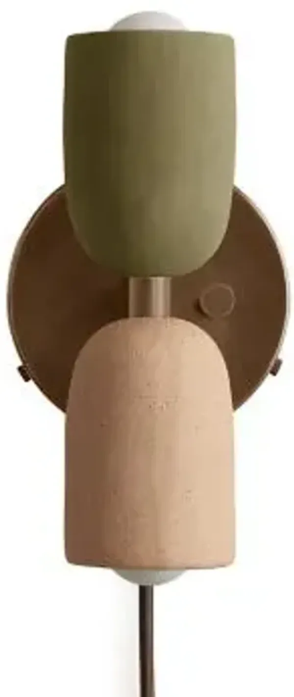 Ceramic Up Down Wall Sconce