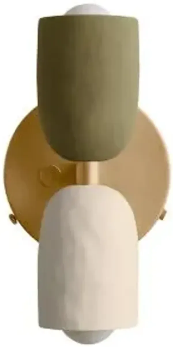 Ceramic Up Down Wall Sconce