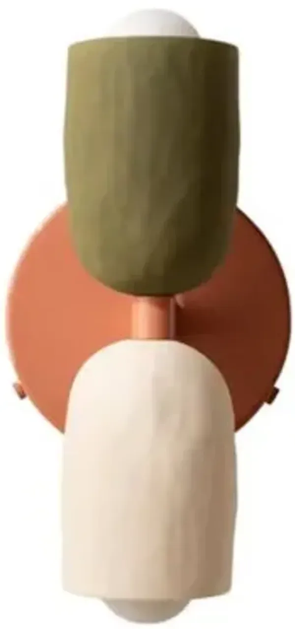 Ceramic Up Down Wall Sconce