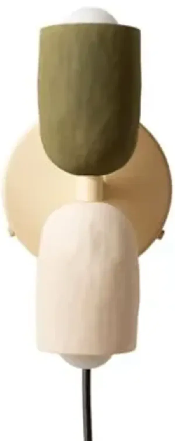 Ceramic Up Down Wall Sconce