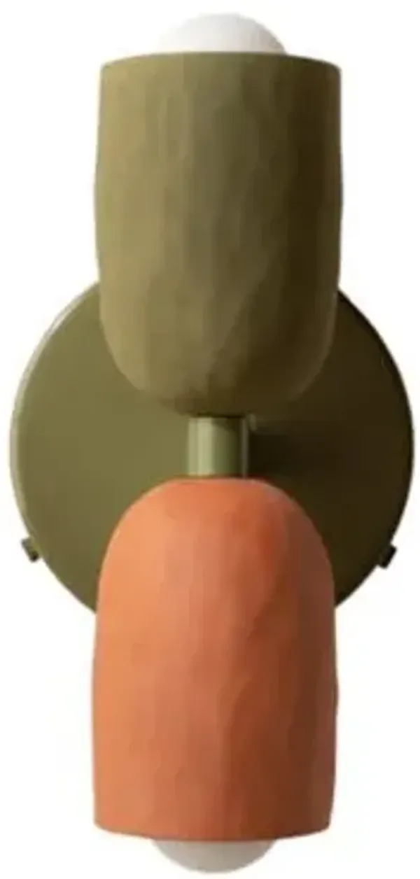 Ceramic Up Down Wall Sconce