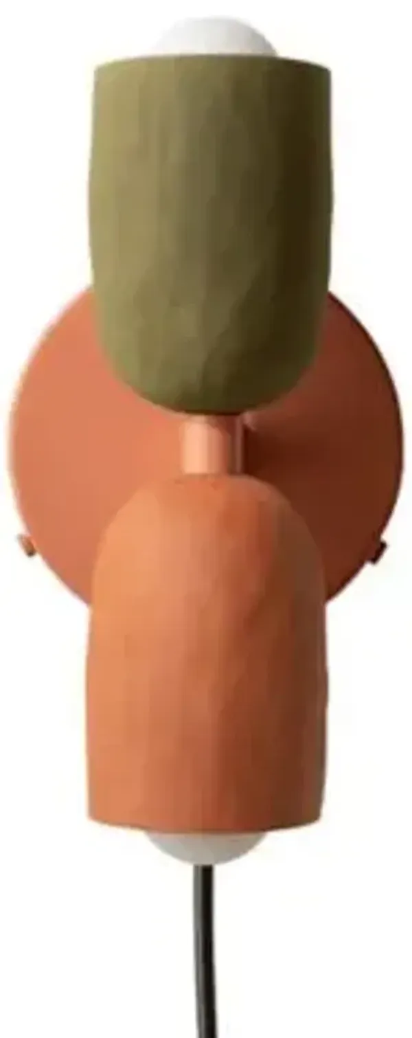 Ceramic Up Down Wall Sconce