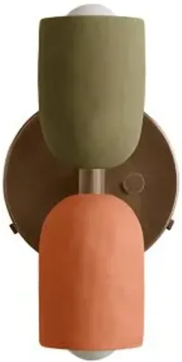 Ceramic Up Down Wall Sconce