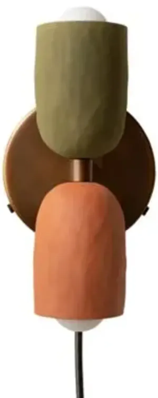 Ceramic Up Down Wall Sconce