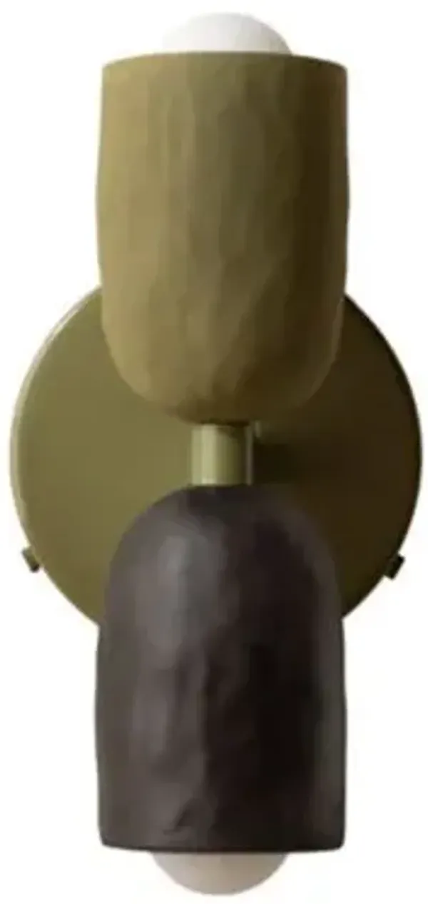 Ceramic Up Down Wall Sconce