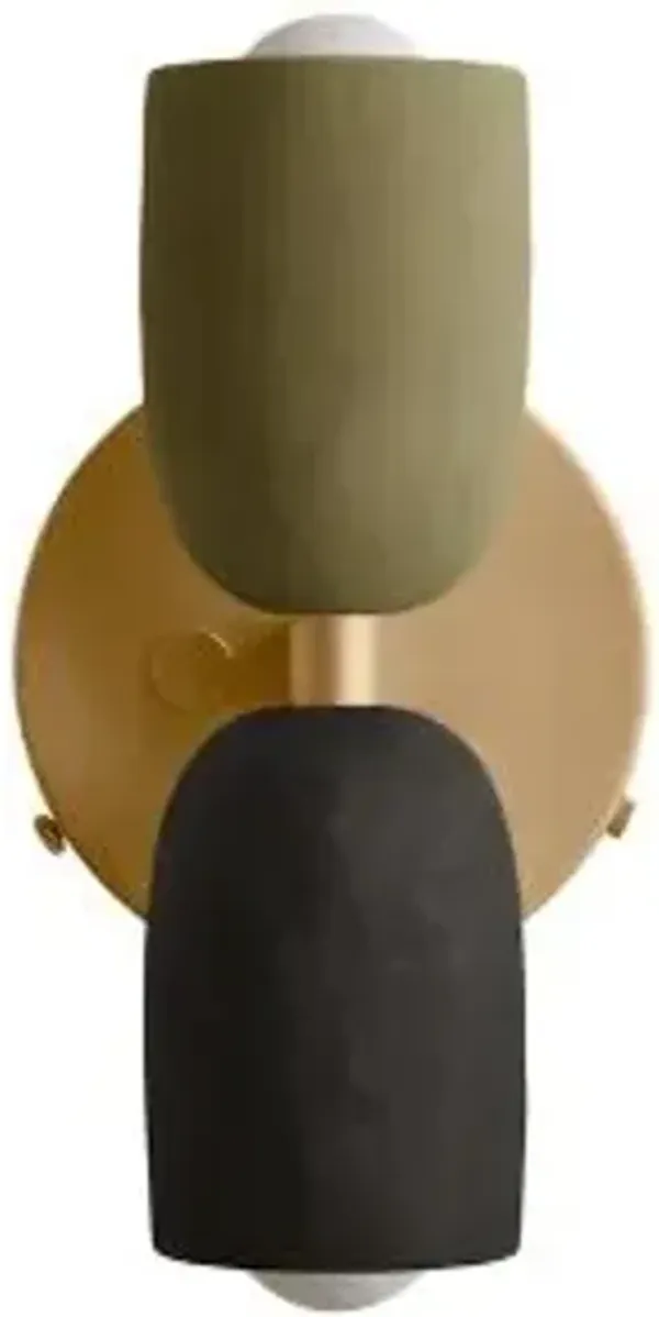 Ceramic Up Down Wall Sconce