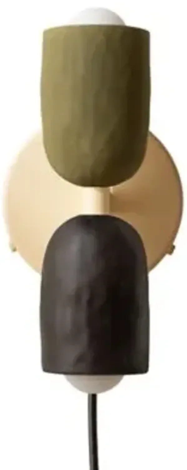 Ceramic Up Down Wall Sconce