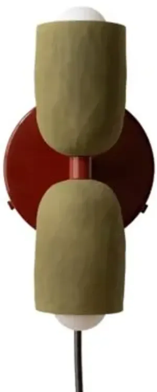 Ceramic Up Down Wall Sconce