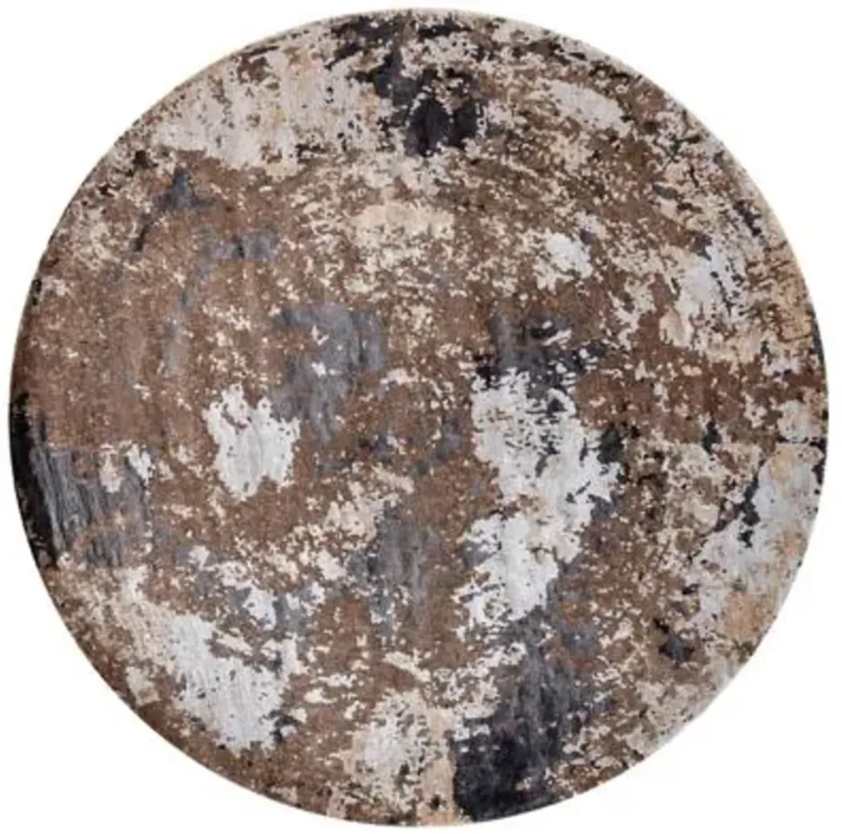 Raw Round Area Rug
