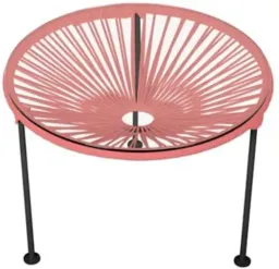 Coral / Black Finish color