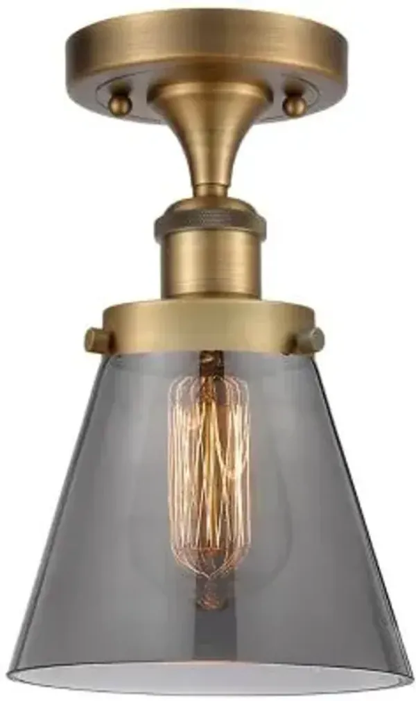 Zachary Glass Semi-Flushmount