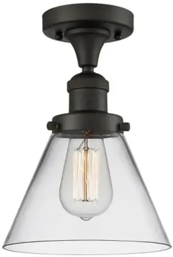 Zachary Glass Semi-Flushmount